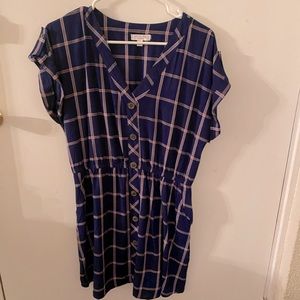 Francesca’s plaid dress